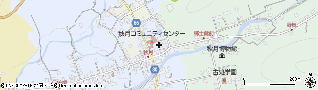福岡県朝倉市秋月680周辺の地図