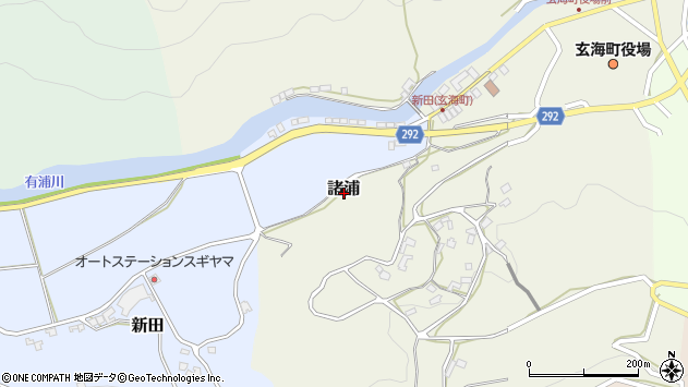 〒847-1421 佐賀県東松浦郡玄海町諸浦の地図