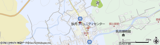 福岡県朝倉市秋月621周辺の地図