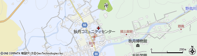 福岡県朝倉市秋月681周辺の地図