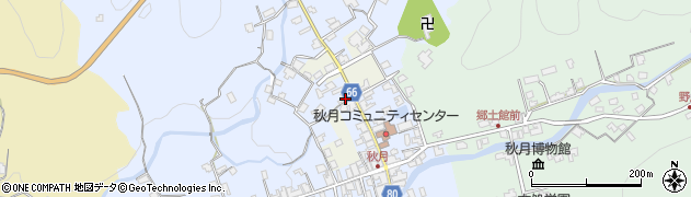 福岡県朝倉市秋月659周辺の地図