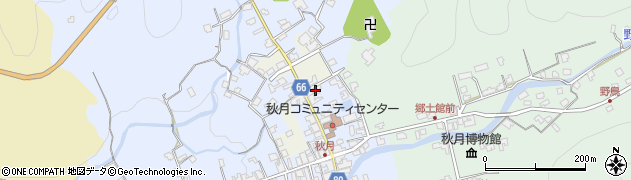 福岡県朝倉市秋月662周辺の地図