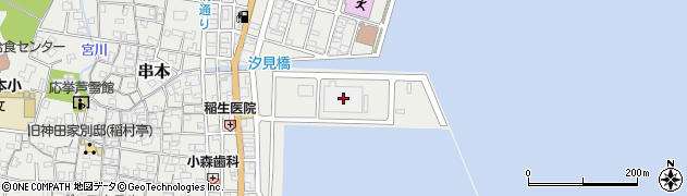 串本漁協周辺の地図