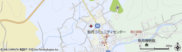 福岡県朝倉市秋月656周辺の地図