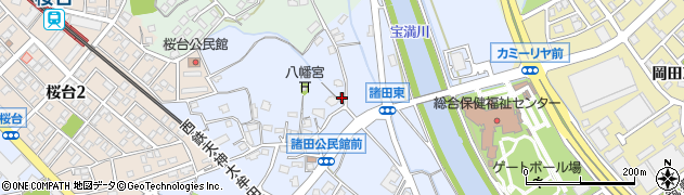 福岡県筑紫野市諸田47周辺の地図