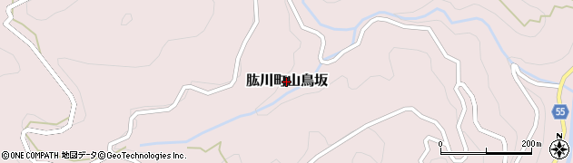 愛媛県大洲市肱川町山鳥坂周辺の地図