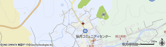 福岡県朝倉市秋月697周辺の地図