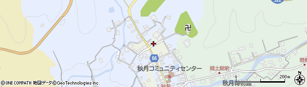 福岡県朝倉市秋月698周辺の地図