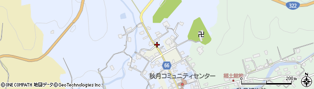 福岡県朝倉市秋月703周辺の地図