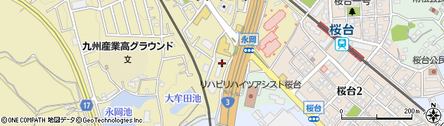 福岡県筑紫野市永岡1023周辺の地図