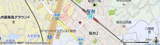 筑紫野桜台郵便局 ＡＴＭ周辺の地図