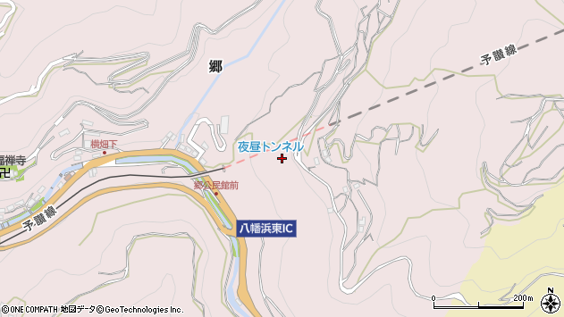 〒796-8020 愛媛県八幡浜市郷の地図