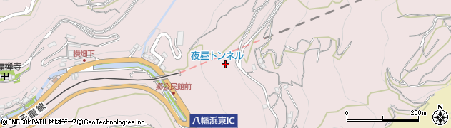 愛媛県八幡浜市郷周辺の地図