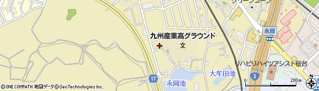 福岡県筑紫野市永岡1357周辺の地図