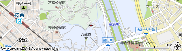 福岡県筑紫野市諸田41周辺の地図