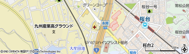 福岡県筑紫野市永岡1033周辺の地図
