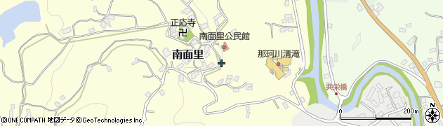 福岡県那珂川市南面里周辺の地図