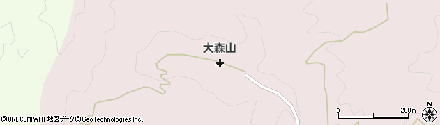 大森山周辺の地図
