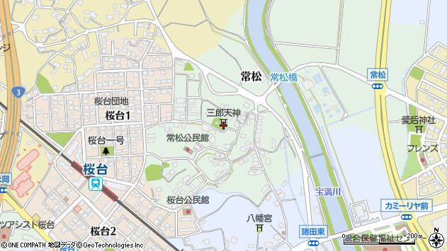 〒818-0064 福岡県筑紫野市常松の地図