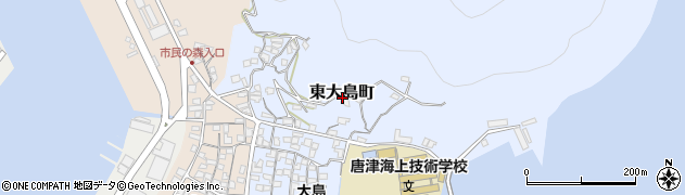佐賀県唐津市東大島町周辺の地図