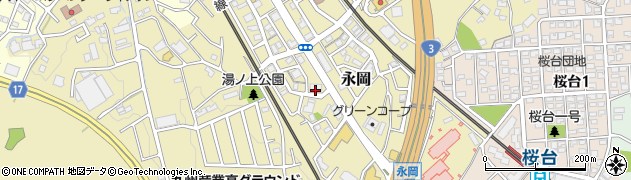 福岡県筑紫野市永岡1489周辺の地図