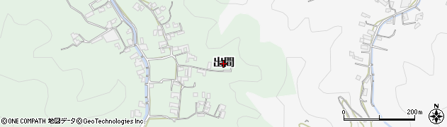 高知県土佐市出間周辺の地図