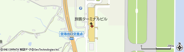 大分空港大分航空ターミナル株式会社　空港売店・旅人周辺の地図