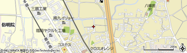 福岡県筑紫野市永岡周辺の地図