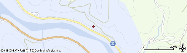 肱川公園線周辺の地図