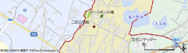 福岡県朝倉郡筑前町二周辺の地図
