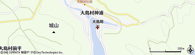 大島郵便局周辺の地図