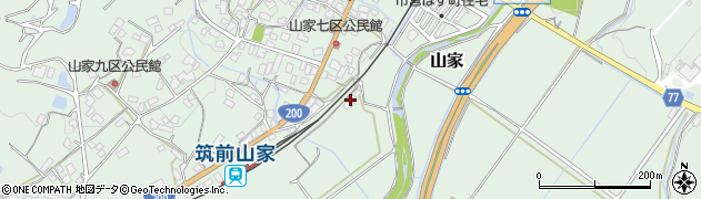 福岡県筑紫野市山家5171周辺の地図