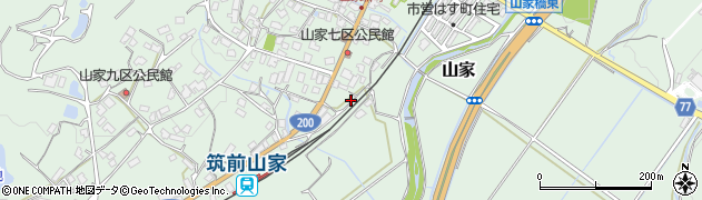 福岡県筑紫野市山家4912周辺の地図