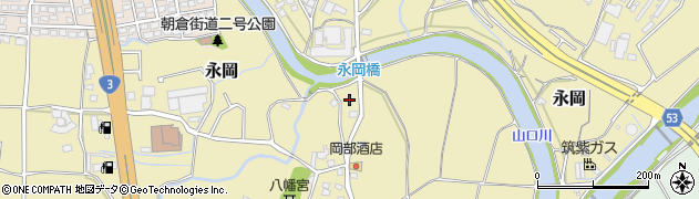 福岡県筑紫野市永岡322周辺の地図
