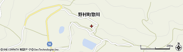愛媛県西予市野村町惣川838周辺の地図