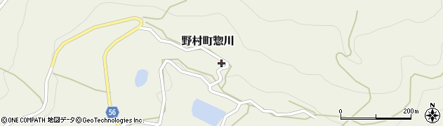 愛媛県西予市野村町惣川837周辺の地図
