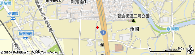 福岡県筑紫野市永岡711周辺の地図