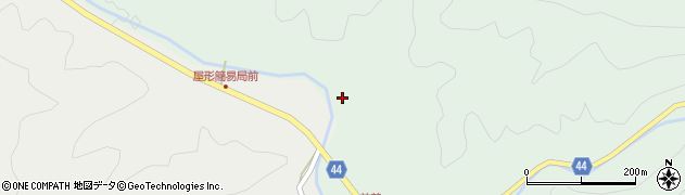 大分県中津市本耶馬渓町東屋形596周辺の地図