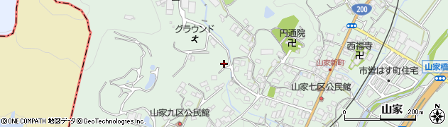福岡県筑紫野市山家5432周辺の地図