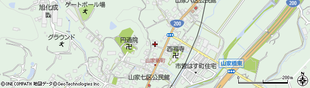ＪＡ筑紫山家周辺の地図