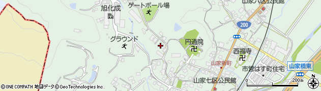 福岡県筑紫野市山家5294周辺の地図