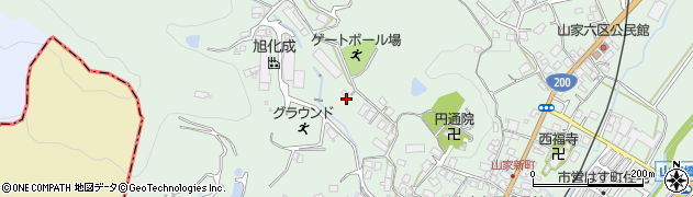福岡県筑紫野市山家5307周辺の地図