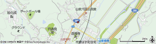 福岡県筑紫野市山家4763周辺の地図