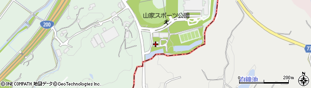 福岡県筑紫野市山家3757周辺の地図