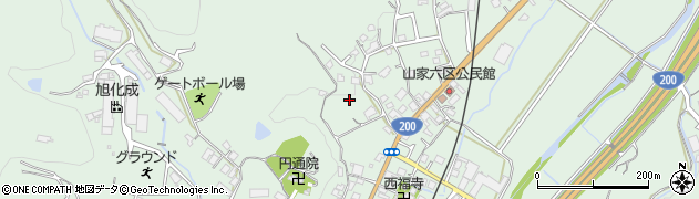 福岡県筑紫野市山家4650周辺の地図