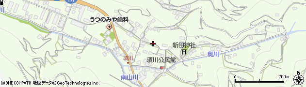 愛媛県八幡浜市保内町須川周辺の地図