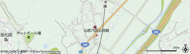 福岡県筑紫野市山家4751周辺の地図