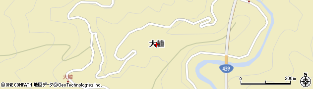高知県仁淀川町（吾川郡）大植周辺の地図