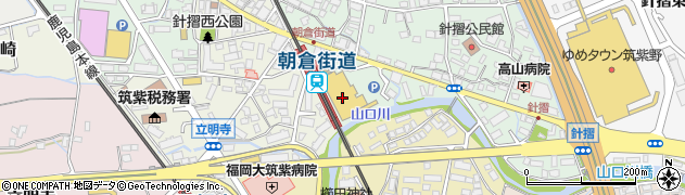 ダイソー西鉄ストア朝倉街道店周辺の地図