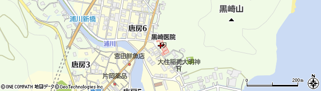 黒崎医院周辺の地図